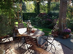Terrasse der Ferienwohnung